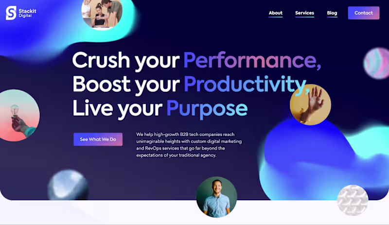 Cover image for Single Landing Page Design + Webflow Development