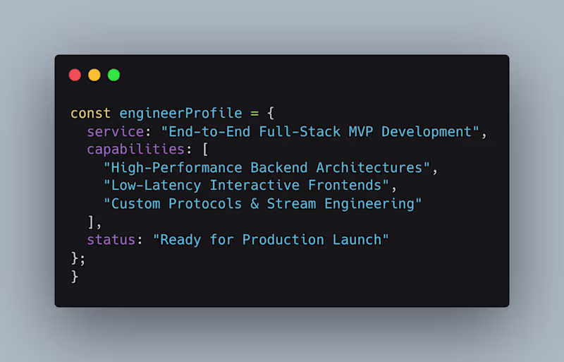 Cover image for End-to-End Full-Stack MVP & High-Performance Web Applications