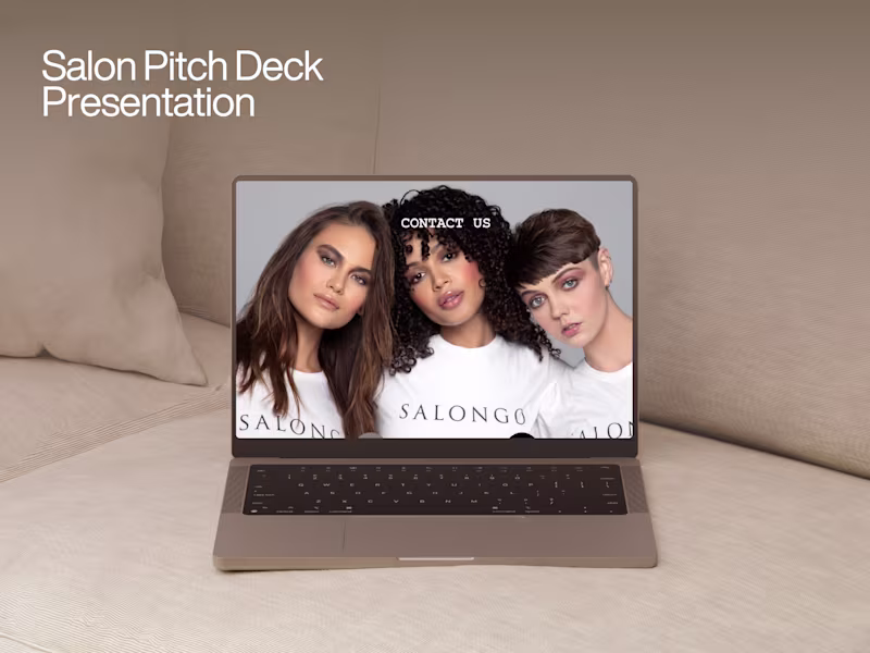 Cover image for Salon Pitch Deck Presentation