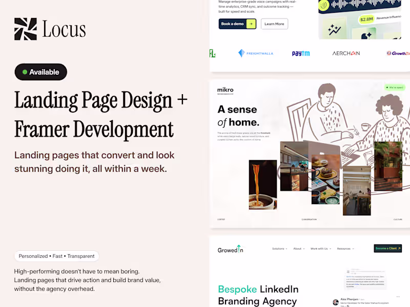 Cover image for CRO Landing Page Design + Development