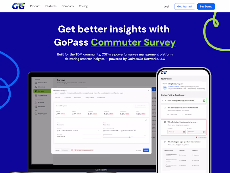 Cover image for GoPass Commuter Survey Platform