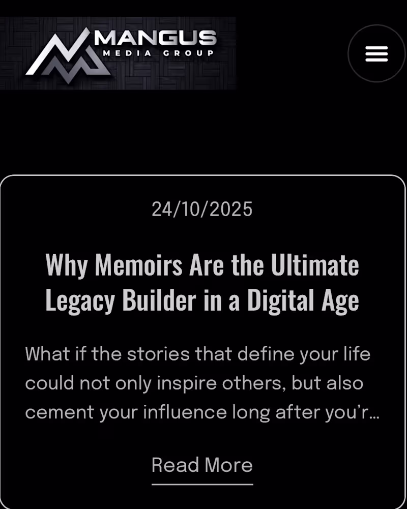 Cover image for https://jeffreymangus.com/why-memoirs-are-the-ultimate-legac...
