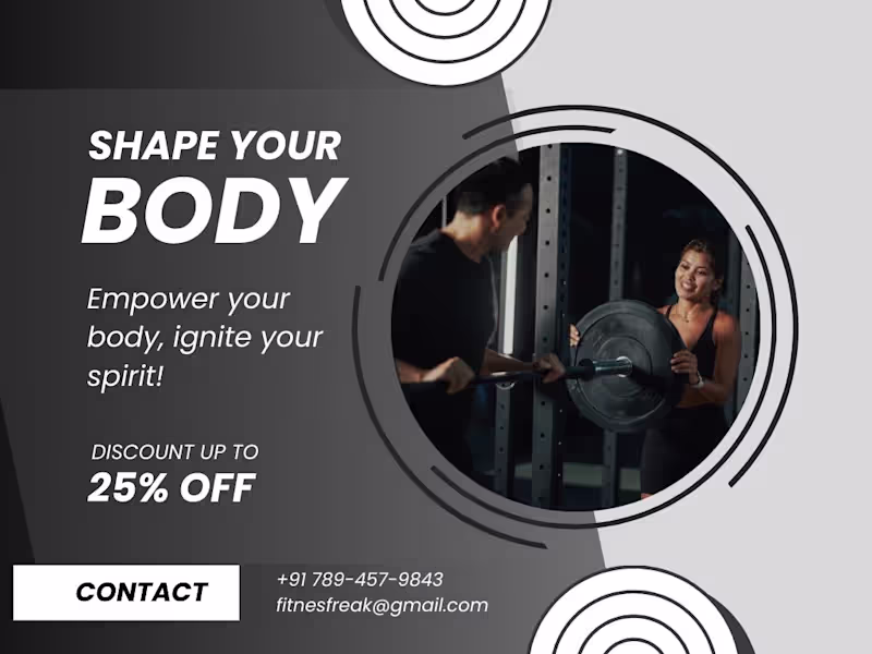 Cover image for "Engaging Social Media Graphics for a "Fitness Brand Campaign"