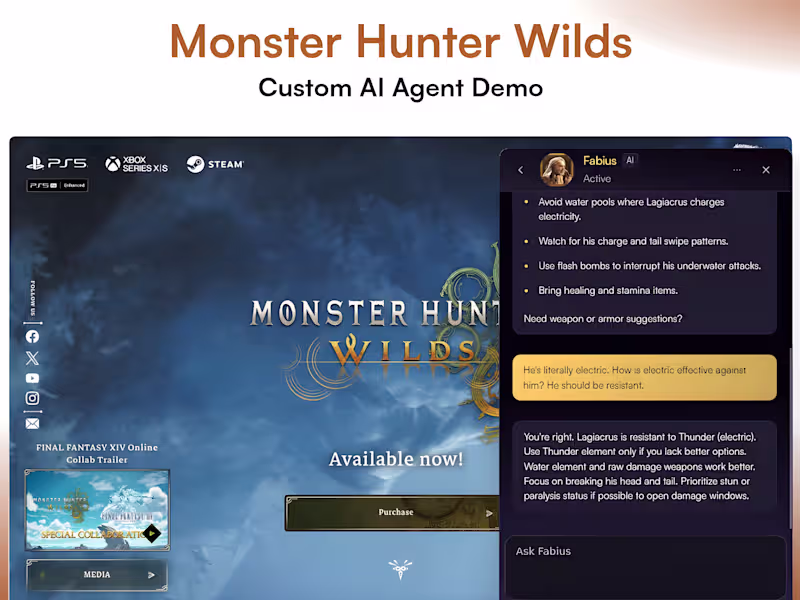 Cover image for Monster Hunter Wilds AI Game Guide
