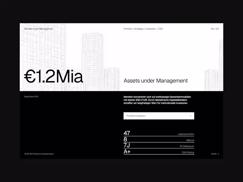 Cover image for Meridian Asset Management — Concept