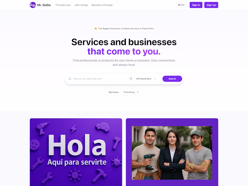 Cover image for Development of Mr. GoGo Service Marketplace Platform