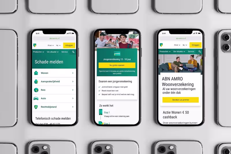 Cover image for ABN AMRO Website Overhaul