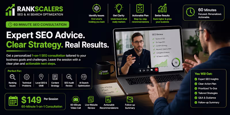 Cover image for SEO Consultation (60 Minutes)