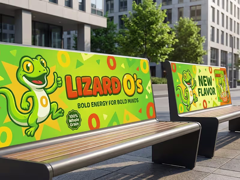 Cover image for Lizard O’s - High-energy cereal brand