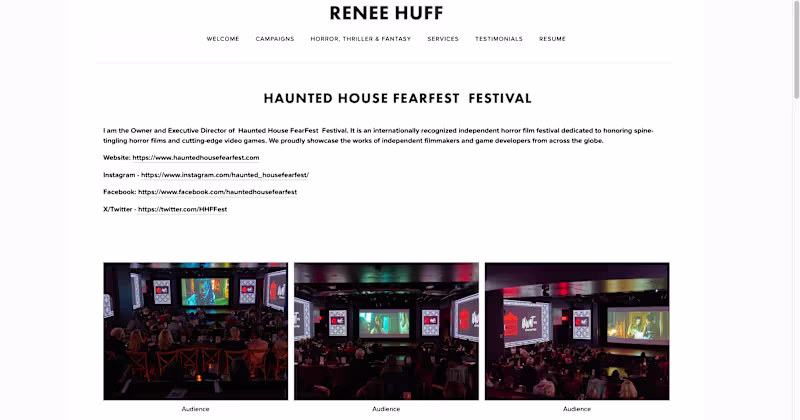Cover image for Haunted House FearFest — Owner & Creative Director Created a...