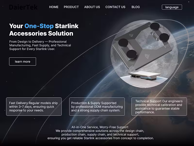 Cover image for Starlinkacce website design and develop 