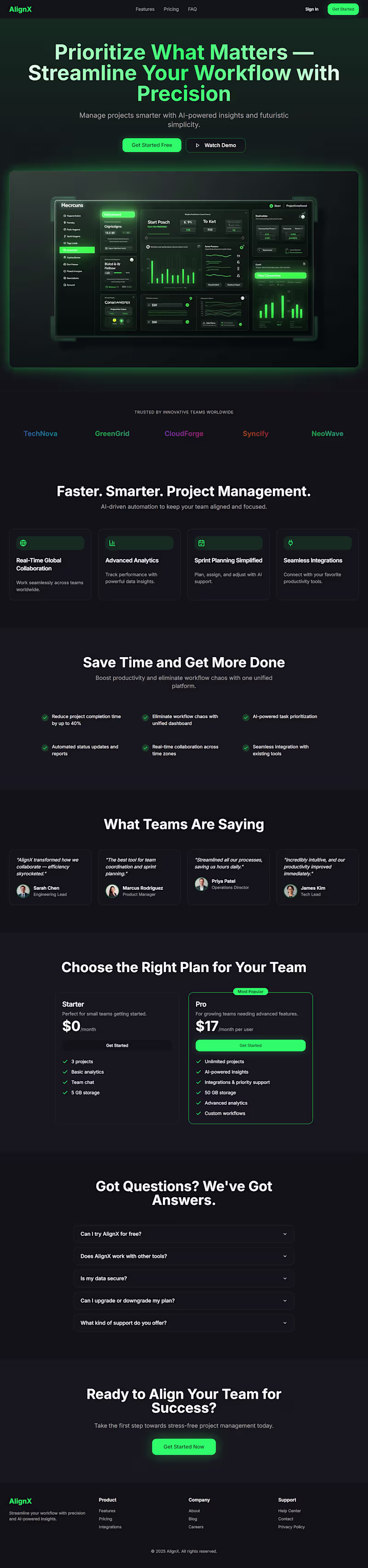 Cover image for Created a SaaS Landing Page On Figma For a Marketing Agency
