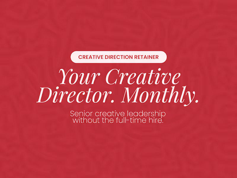 Cover image for Creative Direction Retainer