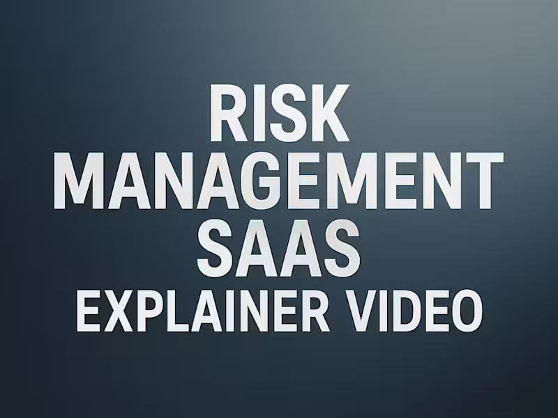 Cover image for Risk Management SaaS Explainer Video​