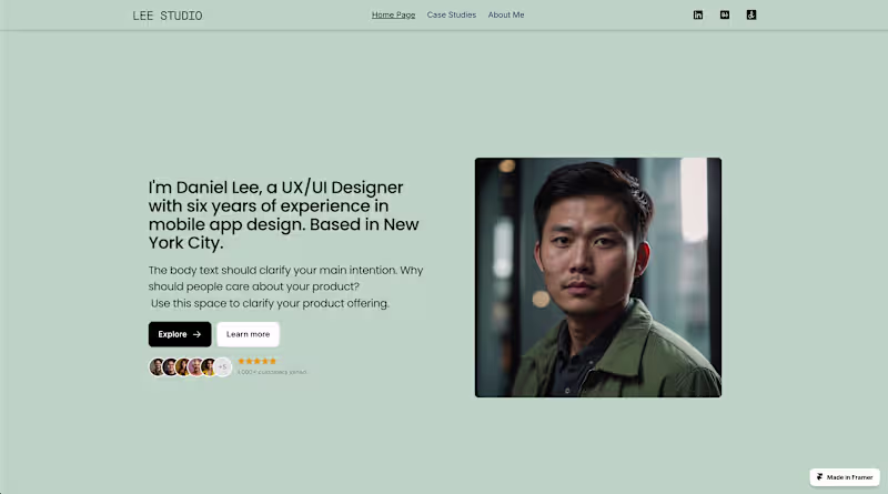 Cover image for UX/UI Designer Portfolio