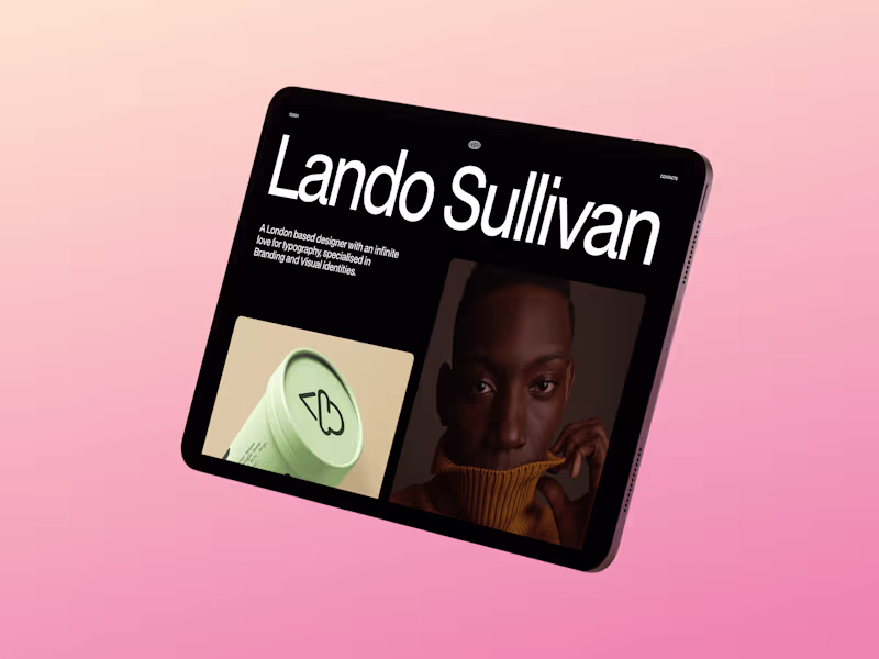 Cover image for Lando — Free Minimal Portfolio Template