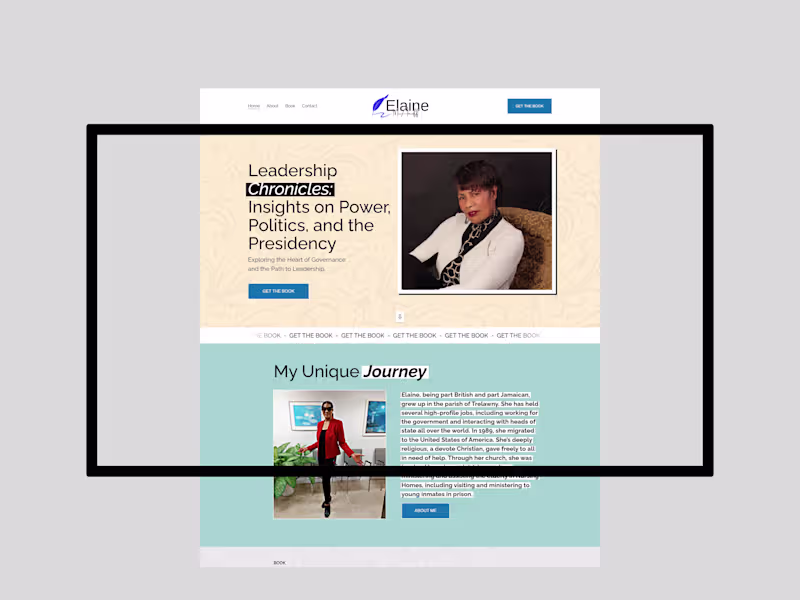 Cover image for Author Squarespace Website