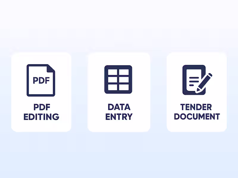 Cover image for A skilled PDF to Excel, Data Entry, and Tender Document Expert