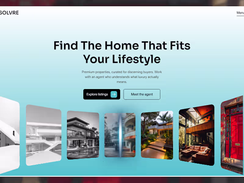 Cover image for Solvre — Modern Real Estate Agent Website Template