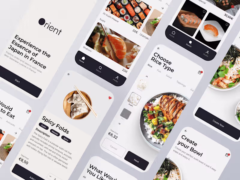 Cover image for Orient - A Fine Japanese Restaurant App
