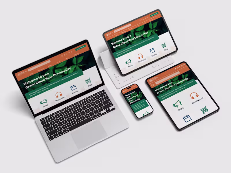 Cover image for UX/UI, Logo & Visual Identity Design: Green Cloud Nine