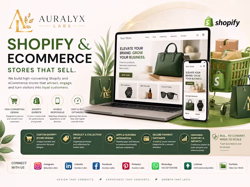 Cover image for Shopify & E-Commerce Store Development