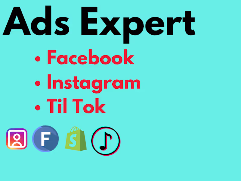 Cover image for Ads Expert | Facebook, Instagram & TikTok Marketing Specialist