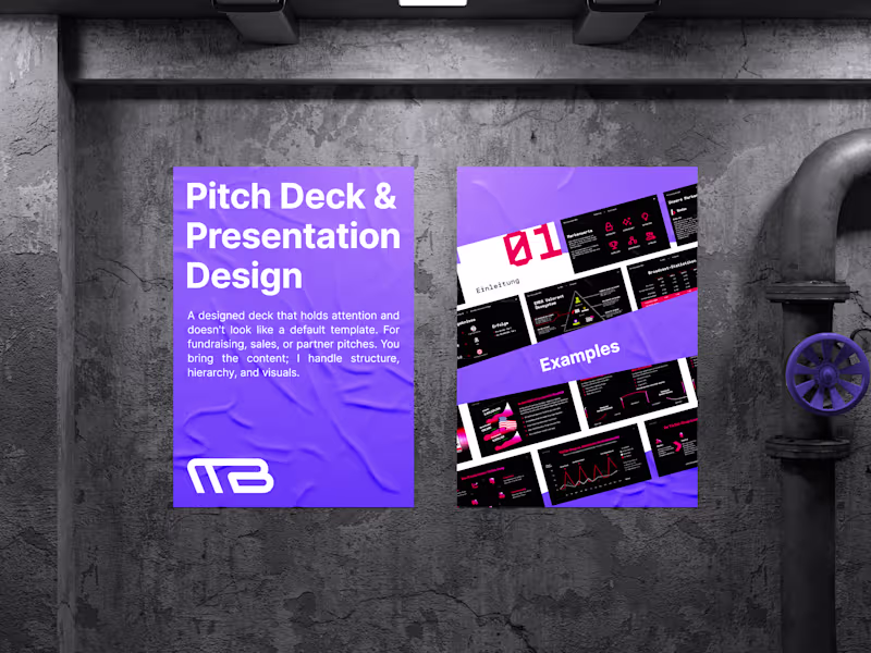 Cover image for Pitch Deck & Presentation Design