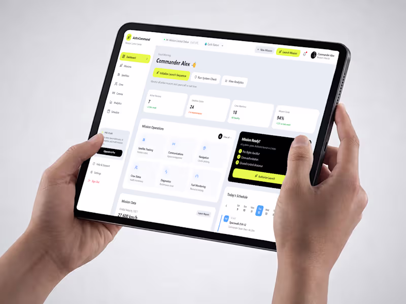 Cover image for AstroCommand — Mission Control Center Saas Dashboard