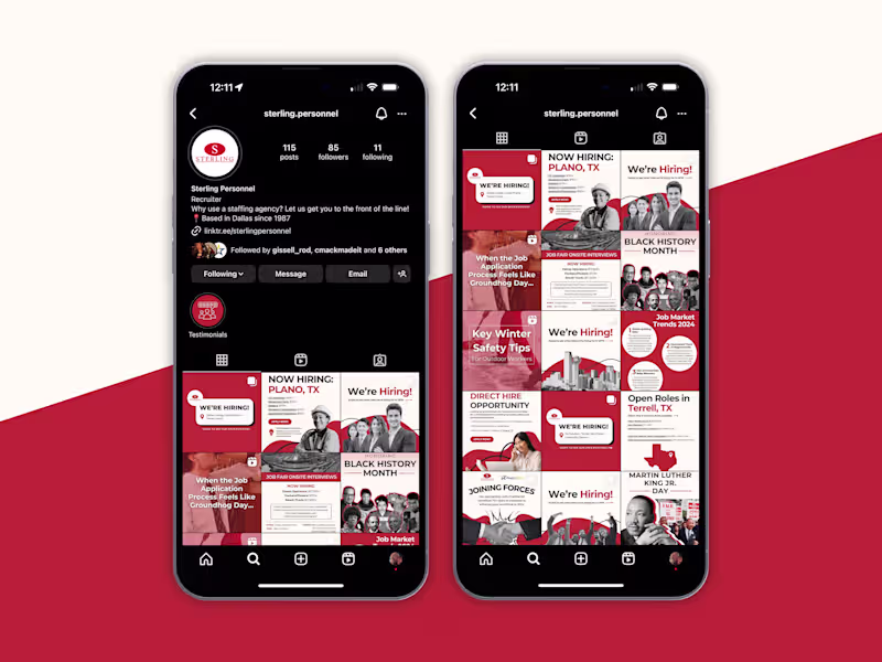 Cover image for Sterling Personnel- Social Media Marketing