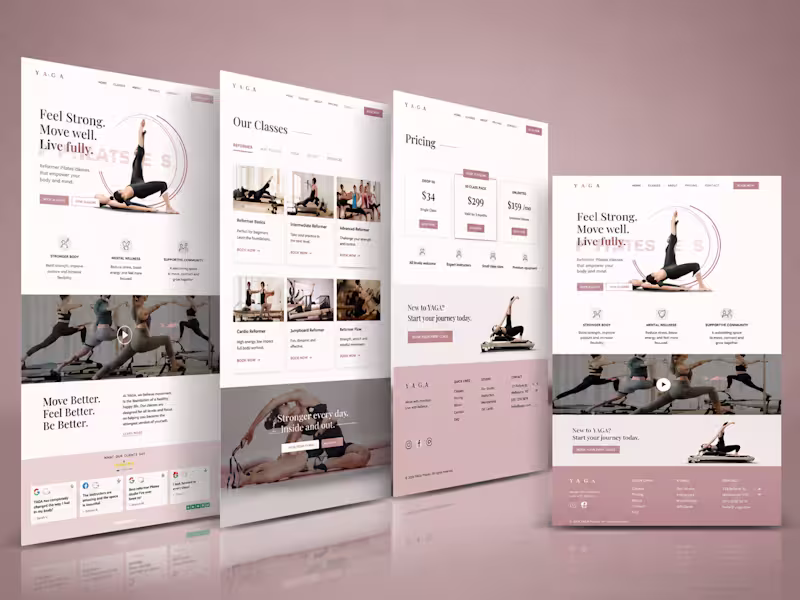 Cover image for Yoga Webflow Website Design |
