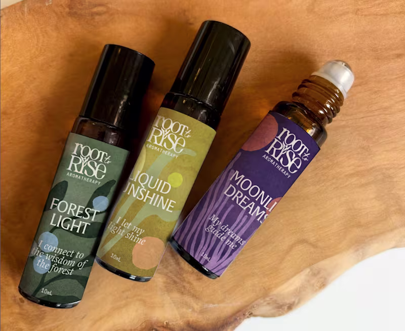 Cover image for Root to Rise Aromatherapy ✷ Brand Design + Packaging