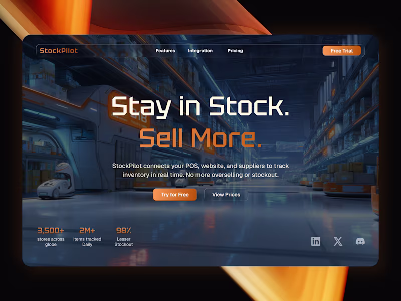 Cover image for StockPilot - Hero Section