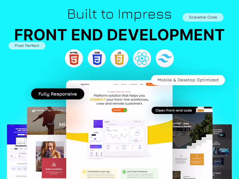 Cover image for I will do responsive websites as your front end developer