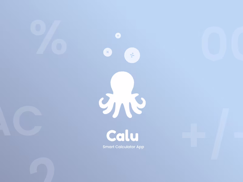 Cover image for Calu - Smart Calculator App Ux Design