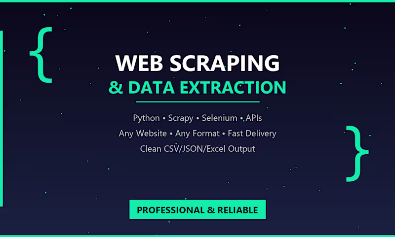 Cover image for I specialize in web scraping
