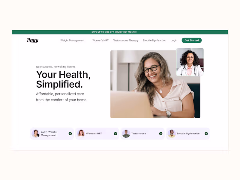 Cover image for Henry Meds | Web Designer & Developer
