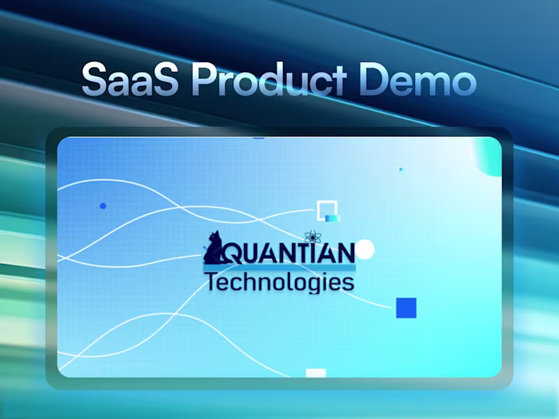 Cover image for SaaS Product Demo | Script + Video Editing + Motion Graphics