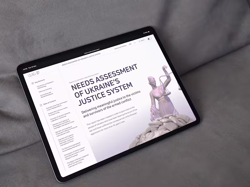 Cover image for ULAG Report Website | Design and Development