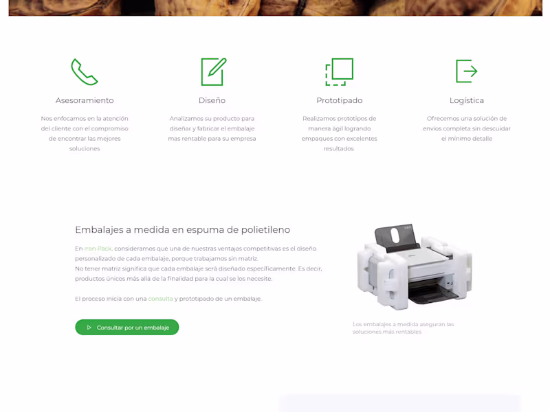 Cover image for 
Website design - IronPack