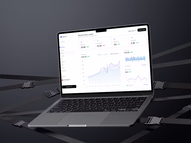 Cover image for  SaaS Dashboard for Analytics, Products, and Users