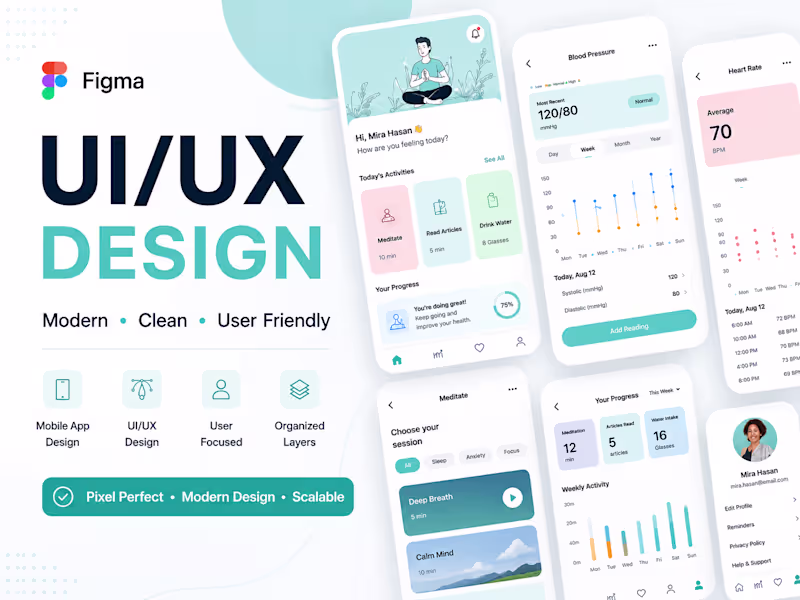 Cover image for Mobile App UI Design