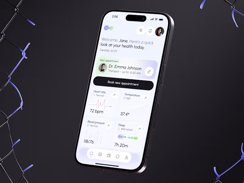 Cover image for 💙 Mobile design for medical app | Hyperactive