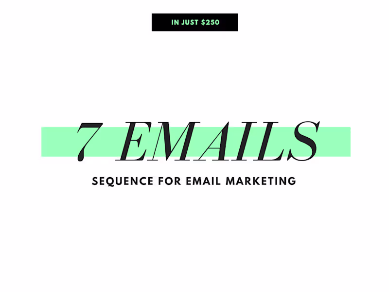 Cover image for 7-Email Sequence for Email Marketing