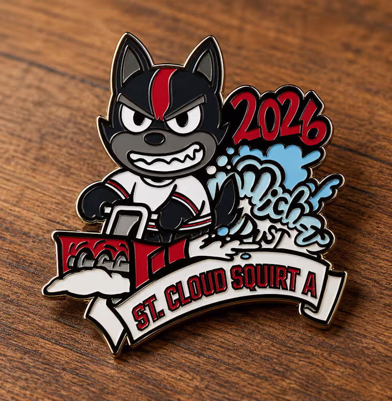 Cover image for St. Cloud Huskies Enamel Pin Design