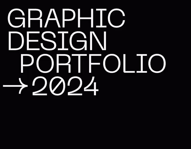Cover image for GRAPHIC DESIGN PORTOFLIO - 2024