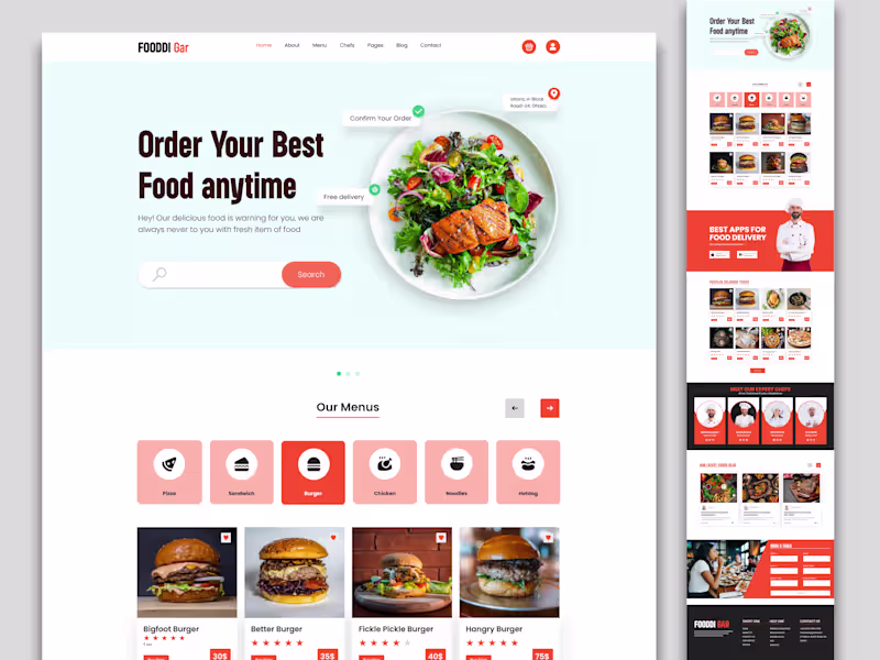Cover image for Restaurant Website Design 