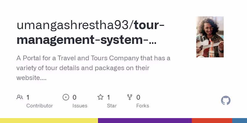 Cover image for umangashrestha93/tour-management-system-using-django