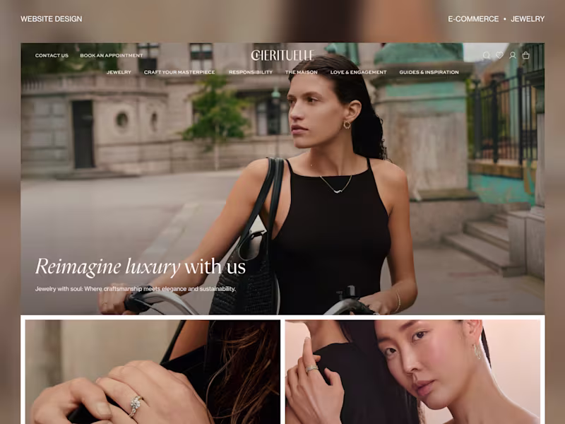 Cover image for 💎 Luxury Jewelry E-commerce Website Design