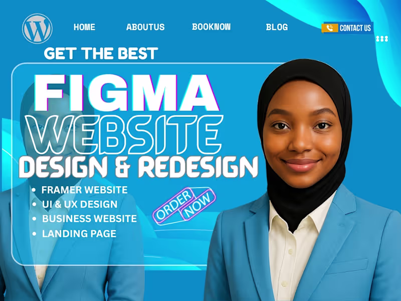 Cover image for Figma expert| Figma Website| Figma Landing Page| Webflow design